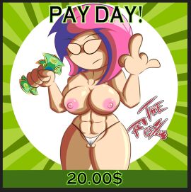 1girls artist_name big_breasts breasts character_(papa_louie) female flipline_studios goth goth_girl nude nude_female papa_louie the_fox_(artist) video_games