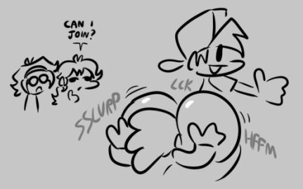 2boys 2girls ass ass_eating big_ass big_butt black_and_white boyfriend_(friday_night_funkin) eating_ass f4cker face_in_ass fat_ass fat_butt female femboy friday_night_funkin girlfriend_(friday_night_funkin) hat huge_ass huge_butt licking licking_ass looking_back male nene_(newgrounds) newgrounds pico's_school pico_(newgrounds) rimjob rimming rimming_femboy rimming_male text thick_ass thick_butt thumbs_up yaoi