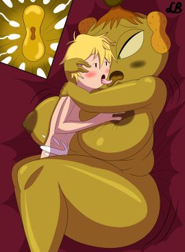 adventure_time age_difference ass bbw bed blush breasts cartoon_network couple cum cumshot duchess_of_nuts female finn_the_human hugging human impregnation interspecies kissing large_ass large_breasts limpbiscuit long_hair looking_at_another looking_at_partner milf ovum plump sex short_hair sperm_cell tongue_kiss