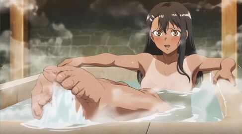 2d 2d_(artwork) ai_generated animated anime anime_style barefoot bath bathroom bathroom_sex censored_nipples dark-skinned_female dark_skin feet female foot_fetish foot_focus foot_worship hayase_nagatoro hot japanese morpheusx6 nagatoro_hayase naked please_don't_bully_me nagatoro simple_background soles soles_female spa tagme teen teenage_female teenage_girl teenager toe_curl toes underwater video water wet_body