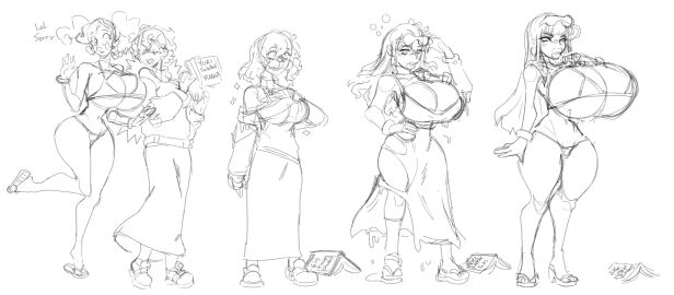 2girls bikini bimbo bimbo_body bimbo_lips bimbofication bimbofied bimbophi female long_dress transformation transformation_sequence