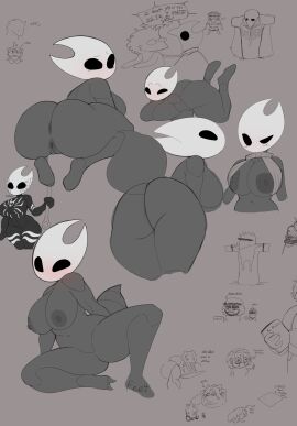 1girls 2023 2_horns absurd_res anthro anthro_only anus areola arthropod arthropod_abdomen ass barefoot belly black_eyes black_feet black_text blush breasts completely_nude dialogue digital_media_(artwork) dot_eyes drawpile english_text eyebrows feet female full_body genitals group hi_res hollow_knight horn hornet_(hollow_knight) laugh looking_back lying marvel marvel_comics naked naked_female neiliousdyson nipples nude nude_female on_front open_mouth pussy rear_view speech_bubble spider-man_(series) talking_to_another team_cherry text venom_(marvel)