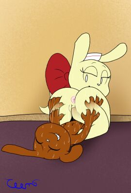 anthro anthro_on_anthro anthro_penetrated anthro_penetrating anus ass ass_focus ass_grab assertive_female balls bedroom_eyes bella_(mindnomad) big_ass big_butt biting_lip bootytoon bouncing_ass brown_body butt_focus butt_grab dominant_female female female_penetrated from_behind_position furry holding_ass horny horny_female huge_ass huge_butt lip_biting male male/female male_penetrating male_penetrating_female mindnomad moaning orgasm_face original original_character penis plap pussy pussy_juice rabbit reverse_cowgirl_position sex sex_from_behind short_stack shortstack straight sweat tagme tail thick_thighs wide_hips