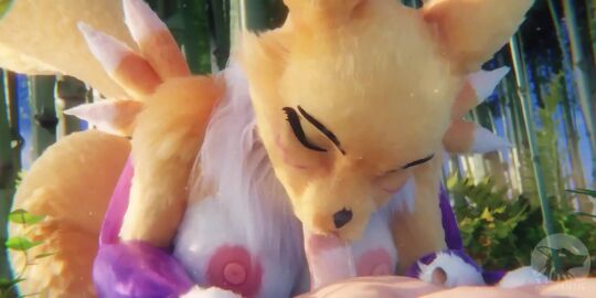 1boy 1girls 3d 3d_animation animated anthro anus areola ass bandai_namco big_areola big_ass big_breasts big_butt big_nipples big_thighs black_sclera blue_eyes bodily_fluids breasts butt_focus canid canine clothing delalicious3 digimon digimon_(species) digiphilia fellatio female fox fur furromantic furry genital_fluids genitals hi_res huge_ass huge_breasts huge_thighs human human_on_anthro looking_at_viewer male mammal moan moaning moaning_in_pleasure nipples nude pussy renamon sound sucking sucking_penis tagme tail thick_thighs thighs tongue tongue_out video vulva yellow_body yellow_fur