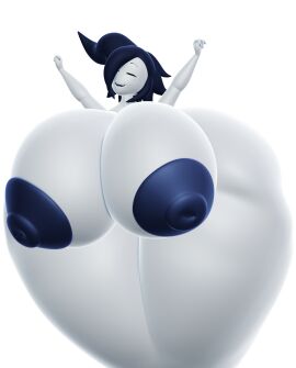 2021 3d ass black_hair black_nipples blender breasts expansion female ghost_girl huge_ass huge_breasts looking_at_viewer spooki_(guacamolemuffler) spooki_(squidly) squidly thick_thighs white_skin