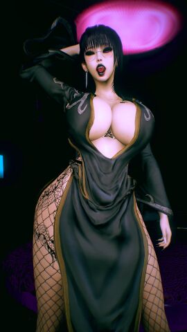 1girls 3d 4k asian asian_female bed bedroom big_breasts black_hair black_lipstick breasts breasts_bigger_than_head chromatic_aberration crashbanditkut dress earrings eyeshadow female female_focus fishnet_stockings fishnets glasses hair hi_res high_resolution highres huge_breasts light-skinned_female light_skin lips long_hair long_nails looking_at_viewer makeup nail_polish nails necklace original original_character piercing purple_eyes qos qos_tattoo queen_of_spades queen_of_spades_symbol queen_of_spades_tattoo solo spade_tattoo spiral_eyes thick_thighs thighs tongue tongue_out tongue_piercing unique_eyes virt-a-mate virtamate voluptuous