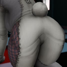3d accurate_art_style ass at breach bunny female five five_nights_at_freddy's fnaf freddys fursuit presenting_hindquarters rabbit security solo vanessa vanny_(fnaf)
