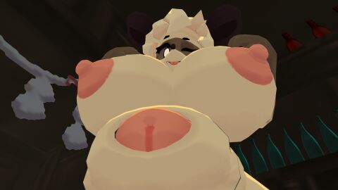 3d anthro atlyss big_breasts big_penis breasts female furry furry_female futa_only futanari intersex low-angle_view penis sally_(atlyss) self_upload video_game_character vrchat vrchat_avatar