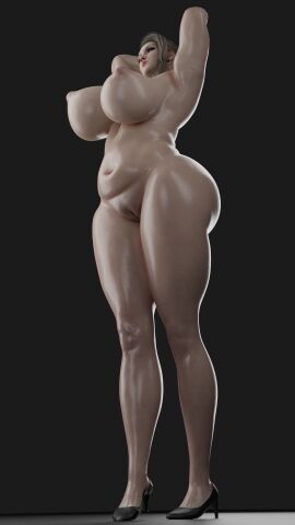 1girls 3d 3d_(artwork) armpits arms_behind_head bare_shoulders blonde_hair busty casual_nudity completely_naked completely_naked_female completely_nude completely_nude_female curvaceous curvy curvy_body curvy_female curvy_figure earrings female female_only final_fantasy final_fantasy_vii final_fantasy_vii_remake full_body hi_res high_heels highres light-skinned_female long_hair mature mature_female mature_woman naked naked_female nude nude_female pearl_necklace pervertmuffinmajima scarlet_(ffvii) seductive shiny_skin solo standing teasing thick_thighs tied_hair venus_body voluptuous voluptuous_body voluptuous_female