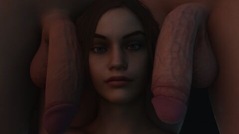 2futas 3d balls big_penis blender_(software) claire_redfield claire_redfield_(jordan_mcewen) futanari g_shtein intersex light-skinned_male light_skin male penis resident_evil resident_evil_2 resident_evil_2_remake testicles veiny_balls veiny_penis veiny_testicles