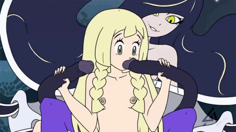 2021 2d 2d_animation 2girls anal_sex animated blonde_hair blonde_hair_female braided_pigtails breasts completely_nude completely_nude_female incest legs_apart lillie_(pokemon) long_hair long_hair_female looking_at_tentacle loop looping_animation lusamine_(pokemon) mother_and_daughter nihilego nipples nude nude_female pokemon_sm pussy tentacle tentacle_fellatio tentacle_handjob tentacle_in_ass tentacle_in_pussy tentacle_penetration tentacle_sex tip_in_mouth twintails vagina vaginal_penetration