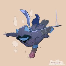 1:1 2025 animal_genitalia animal_penis anthro assassin's_creed_(series) big_penis blue_body blue_fur bodily_fluids cold-blooded-twilight cosplay equid equine equine_genitalia equine_penis erection falling friendship_is_magic fur furgonomics genital_fluids genitals hasbro hi_res hood horse huge_cock male mammal medial_ring melee_weapon my_little_pony night_light_(mlp) penis pony precum solo ubisoft weapon wrist_blade