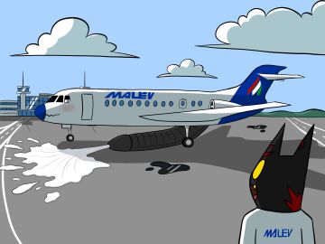 4:3 absurd_res aircraft airplane airport anonymous_artist anthro big_penis duo felid feline genitals hi_res huge_cock hyper hyper_genitalia hyper_penis living_machine living_vehicle machine male male/male mammal penis vehicle
