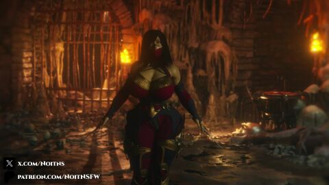 cowgirl_position female femdom fight horror mileena mortal_kombat pinned_down tagme video voluptuous