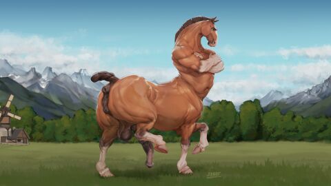 1boy 2024 alternate_version_at_paywall animal_genitalia animal_penis animal_pussy anthro anus balls big_penis biped braided_tail brown_body brown_fur building cloud cuntboy detailed_background digital_media_(artwork) equid equid_taur equine equine_anus equine_genitalia equine_penis equine_pussy equine_taur erection full-package_cuntboy fur genitals henry_(laser) herm hermaphrodite hi_res hooves horse horse_taur house intersex laser_(artist) male male_focus male_only male_taur maleherm mammal mammal_taur mountain multi_genitalia multicolored_body multicolored_fur muscular muscular_anthro muscular_male nude nude_male nude_taur outside penis puffy_anus pussy sky solo solo_focus tail taur white_body white_fur windmill