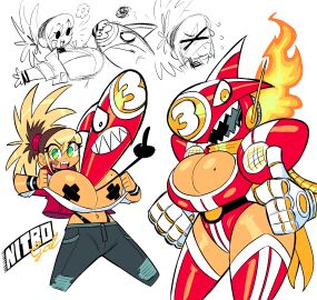 big_breasts breasts female hyper_breasts ilikestuffdoyou nitro_gal theguywhodrawsalot