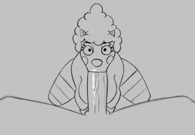 all_the_way_to_the_base animated clown clown_girl clown_nose cock_hungry deedee_(kostos_art) deepthroat devouring_cock fellatio female giver_pov hands-free kostos_art male no_hands oral penis