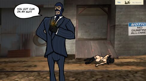 1boy 1girls after_anal after_sex buttsex comic_page family_guy_death_pose female male meme ms._masmia original original_character shitpost spy_(team_fortress_2) straight surprise_buttsex team_fortress_2