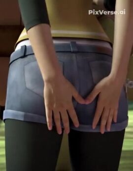 ai_generated april_o'neil april_o'neil_(tmnt_2012) ass ass_grab tagme teenage_mutant_ninja_turtles video