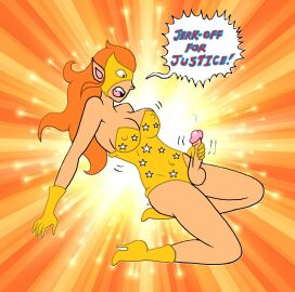 erection futanari intersex masturbation superheroine supersexelf