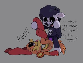 anal_penetration anthro anthro_on_anthro anthro_only baba_chops baba_chops_(poppy_playtime) black_fur black_hair black_sheep black_wool canine critters_(poppy_playtime) crying dog dogday dogday_(poppy_playtime) doggy domestic_dog dominant_female drool drool_on_face drool_string drooling female female/male female_on_male forced_anal furry_only grey_background inside_view male male_penetrated mob_entertainment nightmare_critters no_humans orange_fur orange_skin pachi_rizuu pegging poppy_playtime poppy_playtime_(chapter_3) poppy_playtime_(chapter_4) screaming_in_agony screaming_in_pain sex sheep smiling_critters straight strap-on strapon tears tears_in_eyes tears_of_pain unwanted_alal unwanted_sex white_body white_skin wool wool_(fur)