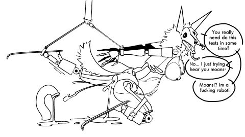 anthro anus_focus arms_tied ass belly belly_expansion belly_inflation bodily_fluids bound canid canine cum cum_in_ass cum_inside dialogue ears_up expansion female feral fluffy fluffy_hair fluffy_tail fur genital_fluids hair hi_res humanoid inflation killer_queen2403 legs_tied long_tongue machine mammal nude open_mouth ribs robot robot_anthro solo stomach_bulge tail tongue tongue_out translucent trapped udontseeme2403