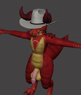3d_(artwork) 3d_animation animated anthro balls becoming_erect blender_(artwork) clothing cowboy cowboy_hat cowboy_outfit deathclaw digital_media_(artwork) erection fallout flaccid genitals half-erect hat headgear headwear henry_(henrycharizardboi) henryisraptor humanoid_genitalia humanoid_penis humor lizard male microsoft penis reptile scalie short_playtime solo t-pose