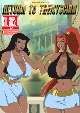 2d 2girls amazon artemis_(dc) artemis_of_bana-mighdall belly_button big_breasts black_hair blue_eyes breasts busty clothed clothed_female color curvaceous curvy curvy_figure dc dc_comics dcau demigod demigoddess diana_of_themyscira diana_prince digital_media_(artwork) female female_only full_color ghostlessm giant_breasts green_eyes hourglass_figure huge_breasts justice_league light-skinned_female light_skin long_hair multiple_females multiple_girls navel non-nude ponytail red_hair slim_waist themysciran thick_thighs tied_hair voluptuous voluptuous_female waist wide_hips wonder_woman_(series)