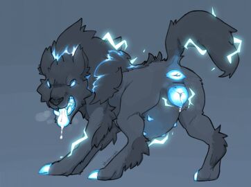 anatomically_correct anatomically_correct_genitalia anatomically_correct_pussy anatomically_correct_vulva animal_genitalia animal_pussy animal_vulva anus ass belly big_belly blizzard_entertainment blush bodily_fluids breath canid canine canine_genitalia canine_pussy canine_vulva canis drooling electricity female feral genital_fluids genitals mammal multi_nipple nipples panting pregnant pregnant_female pregnant_feral presenting presenting_hindquarters presenting_pussy presenting_vulva pussy raised_tail saliva shugowah solo tail teeth tongue vaginal_fluids warcraft wolf worg