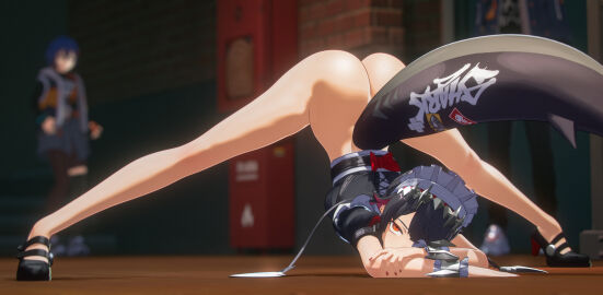 1girls 2024 3d arched_back ass ass_focus ass_up athletic athletic_femalern belle_(zenless_zone_zero) big_ass black_hair blender bottomless eclair_stones eclairstones ellen_joe face_down_ass_up female female_focus female_only flexible half-dressed half_naked jack-o_pose jackochallenge light-skinned_female light_skin looking_at_pussy looking_at_viewer open_legs pose posing presenting presenting_ass pussy red_eyes shadow solo solo_focus spread_legs sunlight sweat sweatdrop thick_ass thick_thighs topwear watermark zenless_zone_zero