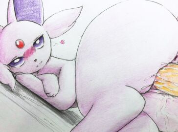 anus ass big_ass blushing blushing_at_viewer bodily_fluids clitoris colored doggy_style eiroru enjoying espeon female female_focus female_pokemon feral feral_penetrated feral_pokemon fluffy fluffy_ears furry furry_female generation_2_pokemon highres humanoid_genitalia looking_at_viewer penetration pink_fur pink_heart pokemon pokemon_(species) pokephilia pokémon_(species) purple_eyes pussy pussy_juice red_gem sex sex_from_behind simple_background vaginal vaginal_penetration wet wet_pussy