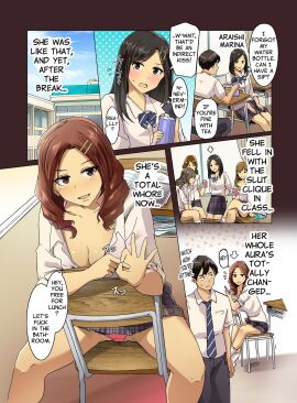 anime female gyaru manga seiso_kanojo_ga_bitch_ni_nacchau_hanashi slutification the_pure_girl_became_a_slut wakamatsu wakamatsu372