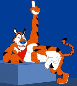 anus balls dangerdoberman furry male penis presenting solo tiger tony_the_tiger
