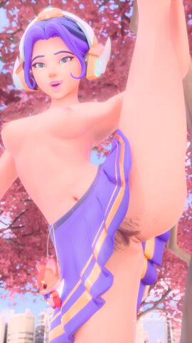 1girls 3d breasts female freshman_teo_minh jdv juno_(overwatch) no_bra no_panties overwatch overwatch_2 overwatch_league posing pubic_hair pussy skirt