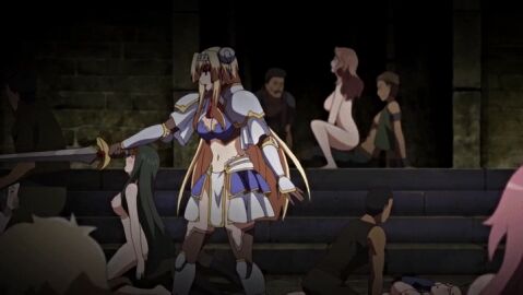 alicia_arcturus animated blonde_hair blowjob female green_hair kuroinu_~kedakaki_seijo_wa_hakudaku_ni_somaru~ male multiple_boys multiple_females multiple_girls multiple_males nude nun sex straight sword