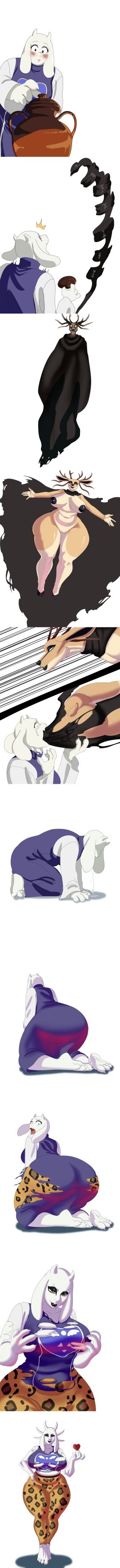 2girls ass ass_expansion ass_growth big_ass big_breasts big_butt bimbo bimbofication black_lips black_lipstick body_control body_invasion breast_expansion breast_growth breasts brown_fur bubble_ass bubble_butt clothing comic corruption creepy cursed cursed_item curvaceous curvy curvy_female deer_girl drawing expansion female furry ghost ghost_girl gigantic_ass goat_girl growth horns large_ass large_butt leopard_print leopard_print_pants multiple_girls possessed possession ripped_clothing sequence specimen_8 spirit spooky's_house_of_jump_scares thick_lips thick_thighs toriel transformation transformation_sequence undertale voluptuous white_background white_eyes white_fur wide_hips