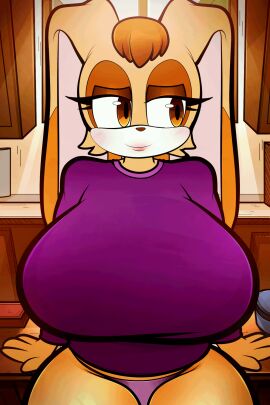 1girls 2:3 2d 2d_animation animated animated_gif arkeus boobs breast_drop breasts bunny_girl exposed_boobs exposed_breasts exposed_tits female furry furry_female gif milf mother purple_thong rabbit rabbit_girl shirt_lift sonic_(series) sonic_the_hedgehog_(series) tagme thong tits vanilla_the_rabbit vertical_video