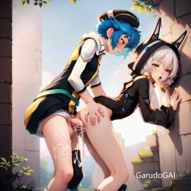 ai_generated altina_orion futa_on_female garudogai light-skinned_female light-skinned_futanari millium_orion trails_of_(series)