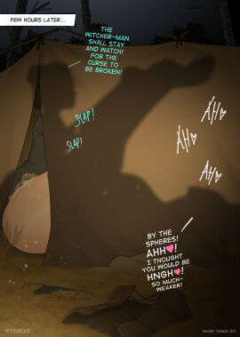 1boy 1girls 2025 2d ass cucked_by_goblin cuckold cum cum_in_pussy cum_inside cum_overflow dark-skinned_male dark_skin english_text fantasy female femsub highres legs_up male maledom midget netorare night night_sky ntr ntrman pussy sex silhouette sky straight striped_clothes tagme the_witcher_(series) the_witcher_3:_wild_hunt vaginal_penetration wide_hips yennefer yennefer_of_vengerberg