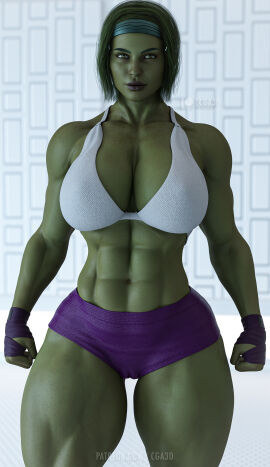 1girls 3d abs ass big_ass big_breasts bo-katan_kryze breasts cga3d cosplay crossover crossover_cosplay curvy curvy_female erotichris female female_only fusion fusion_character green_eyes green_hair green_lipstick green_skin hi_res hulk_(series) katee_sackhoff large_breasts long_hair looking_at_viewer lucasfilm marvel marvel_comics midriff muscular muscular_female onesie patreon_username pixiv_username she-hulk she-hulk_(cosplay) solo star_wars straight_hair the_mandalorian thick_thighs twitter_username voluptuous voluptuous_female wide_hips