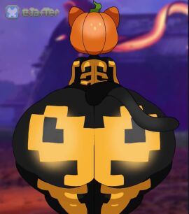 2d 2d_animation animated anthro big_ass big_butt fortnite halloween huge_ass huge_butt jafter puffy_anus pumpkin pumpkin_head spice_(fortnite) tagme video