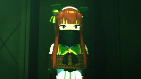 3d gag glaring over_the_nose_gag pgpga0615 silence_suzuka_(umamusume) umamusume