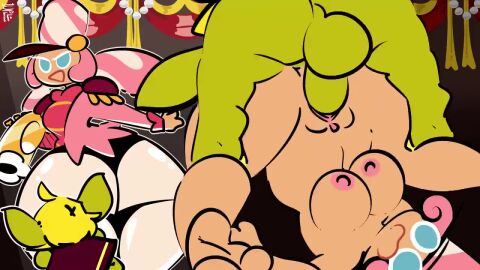 1upgobbo animated ass balls breasts cookie_run cookie_run_ovenbreak duo female female_penetrated ginkgoblin goblin male male/female male_penetrating male_penetrating_female marshmallow_cookie nipples no_sound nude penis pussy tagme upside-down video