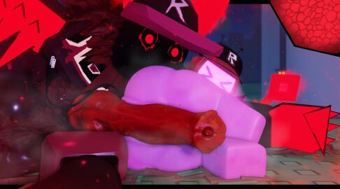 1boy 1girls 3d ass big_penis bottomless female forsaken_(roblox) guest_666_(forsaken) horsecock imminent_sex lying_on_side penis roblox roblox_game roblox_studio robloxian self_upload tagme thighs veeronica yukari_hanarr34