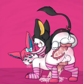anal anal_sex animal_genitalia animal_penis anonymous_artist anus ass ass_up balls big_ass big_balls big_butt big_penis blush blushing_butt bodily_fluids breath canid canine canine_genitalia canine_penis clothed clothing cum cum_drip cum_in_ass cum_inside cum_on_ass cum_on_balls cum_on_butt cum_on_ground cum_on_penis cumshot deep_penetration digital_media_(artwork) dom_sub dominant dripping duo eeveelution ejaculation erection feral feral_only from_behind_position fur gay gay_sex generation_5_pokemon generation_6_pokemon genital_fluids genitals hair happy hi_res huge_ass huge_balls huge_butt huge_cock hyper hyper_ass hyper_balls hyper_butt hyper_genitalia hyper_penis internal internal_anal knot larger_male legwear looking_at_another looking_pleasured male male/male male_penetrated male_penetrating male_penetrating_male mammal nintendo nude open_mouth panting penetration penile penile_penetration penis perching_position piku pink_hair pokemon pokemon_(species) ribbons sex simple_background size_difference small_dom_big_sub smaller_male smoothie_(sylveon) stockings submissive sylveon tail thick_thighs tongue white_body wide_hips x-ray_view