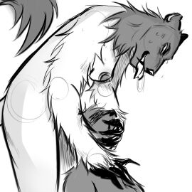 10khertz ambiguous_gender anthro bodily_fluids breasts drooling duo female hand_on_another's_face hi_res mammal nipples saliva