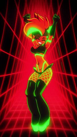 1girls 9:16 animated breasts cleavage dancing female medium_breasts moika moikaloop original original_character solo tagme vertical_video