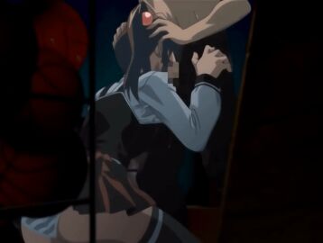 00s 1boy 2006 animated bible_black bible_black_only black_thighhighs breasts brown_hair censored closed_eyes clothes_lift fellatio female forced_fellatio hair_bobbles hair_ornament imari_kurumi large_breasts lowres male miniskirt oral panties penis ponytail school_uniform shirt side_ponytail skirt skirt_lift solo_focus straight striped_clothes striped_panties tagme thighhighs underwear white_shirt zettai_ryouiki