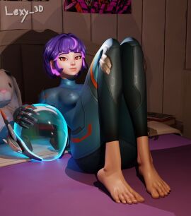 1girls 3d 3d_(artwork) activision asian asian_female blizzard_entertainment bodysuit female female_only glowing_helmet helmet juno_(overwatch) light-skinned_female light_skin overwatch overwatch_2 overwatch_league rubber rubber_clothing rubber_suit teo_minh vietnamese_female