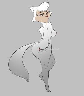 cat's cat_humanoid don't_dance feline female haetae_studio nude nude_female pussy sawyer_(cats_don't_dance) tail warner_brothers white_fur